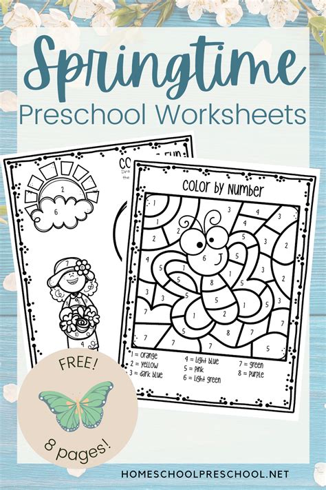 Spring Printable Preschool Worksheets Hojas De Trabaj