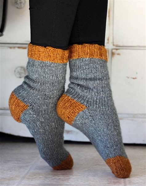 Knitting Pattern The Cottage Socks Beginner Tube Socks Etsy Rg