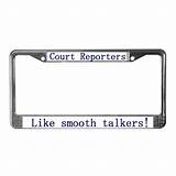 Court Reporter License Plate Frame
