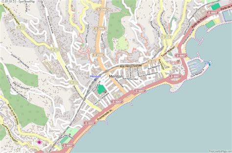 Map Of Menton France And Surrounding Towns Info ≡ Voyage Carte Plan