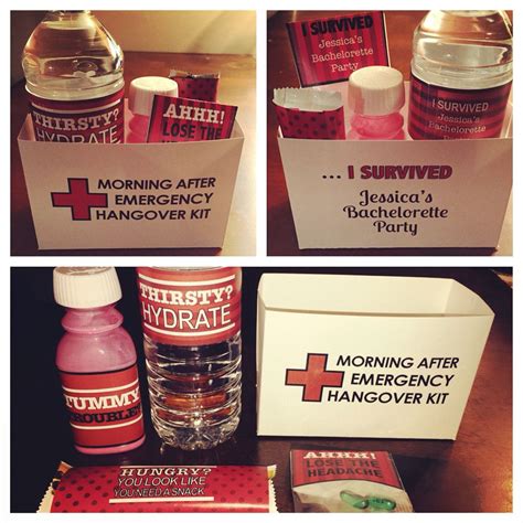 Custom Hangover Kit From Sandy S Signatures Bachelorette Party Hangover Kit I Survived Candle