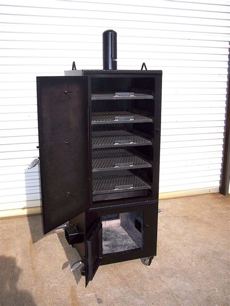 These types of bbq tend to be cheaper and they're more lightweight and easier to move around your. Vertical Smoker | Johnson Custom BBQ Smokers