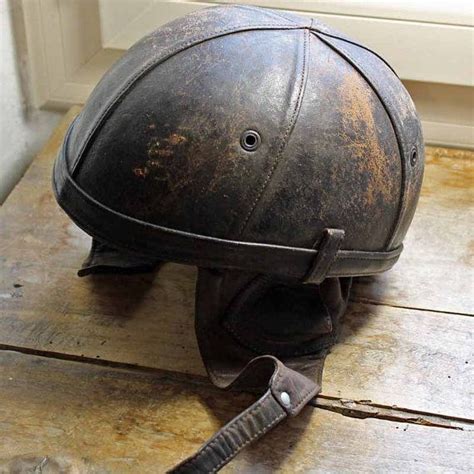 Vintage Bayard leather Motorcycle helmet 1950s Vintage ...