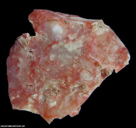 Mineral Specimen 6942 Myrickite Cinnabar Included In Quartz From Gold