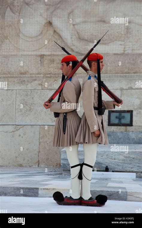 Greece Athens Greek Parliament Changing Of The Guard Stock Photo Alamy