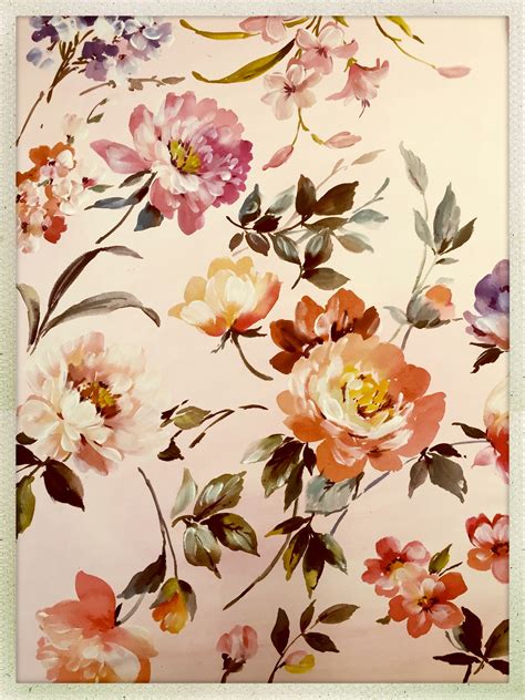 Pin By Jo Haran On Work Floral Painting Vintage Flowers Wallpaper