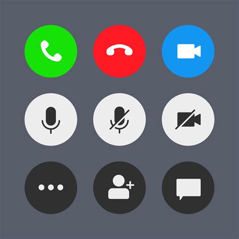 Video Call Buttons Vector Art Icons And Graphics For Free Download