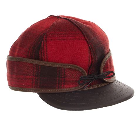 Stormy Kromer The Original With Leather Cap Partridge Plaid 7