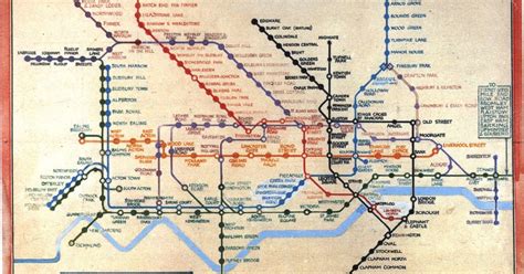 Can you name all of london's underground stations? Incredible London Underground map from the 1930s shows how ...