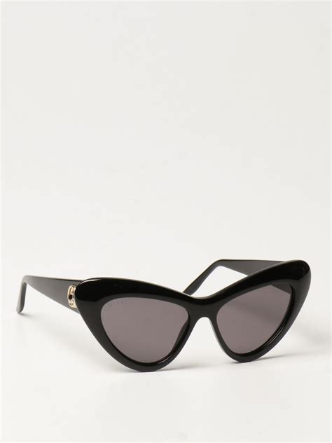 Gucci Cat Eye Sunglasses In Acetate Black Gucci Glasses Gg0895s Online On Gigliocom