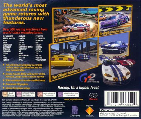 Gran Turismo 2 Cover Or Packaging Material MobyGames