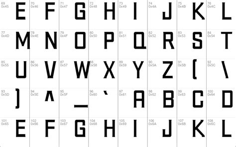 Download Uniform Regular Font