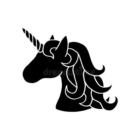 Unicorn Head Silhouette