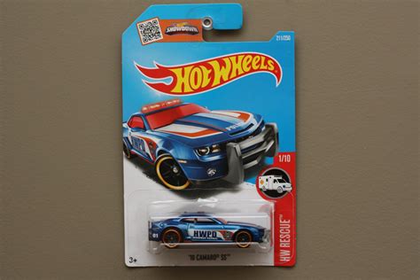 Hot Wheels Chevy Camaro Ss Blue Hwpd Police Car Rescue Loose Hot Sex