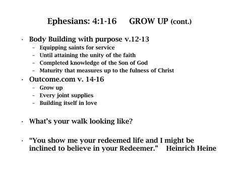 Ppt Ephesians 41 16 Grow Up Cont Powerpoint Presentation Free