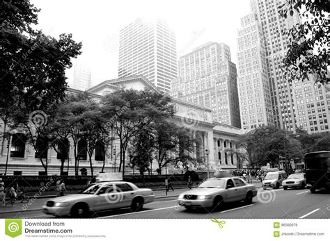 New York National Library In Black And White Photo Stock Image Image