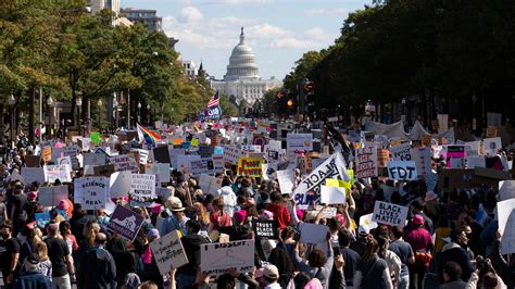 Women's March draws thousands to protest Supreme Court nominee, Trump