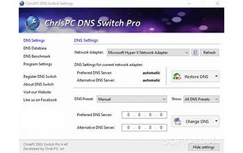 ChrisPC DNS Switch Pro screenshot #0