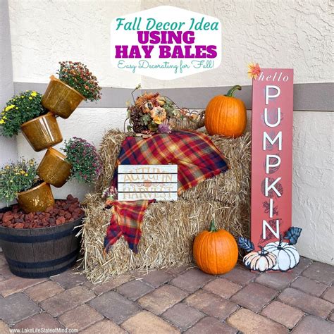 Fall Decorating Idea Using Hay Bales Fall Front Porch Decor