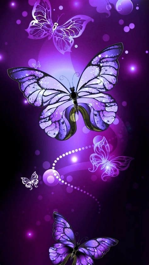 Purple Butterfly Phone Wallpapers Top Free Purple Butterfly Phone