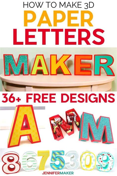 How To Make 3d Paper Letters Full Alphabet Numbers And Symbols