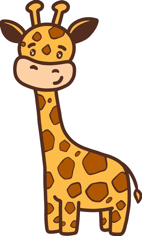Cute Giraffe Illustration For Design Element 13168620 Png