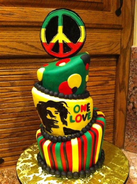 Celebrate bob marley's birthday with us as we explore the fascinating — and all too brief — life story of this jamaican musical legend. Rastafari Bob Marley Birthday Cake | Bob Marley | All Things Jamaican | Pinterest | Bob marley ...
