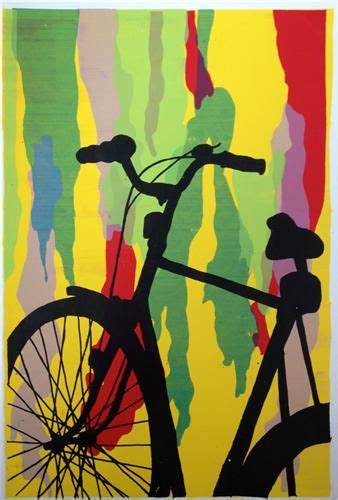 Bicycle Painting Bicycle Art Bicycle Design Pop Art Silhouette