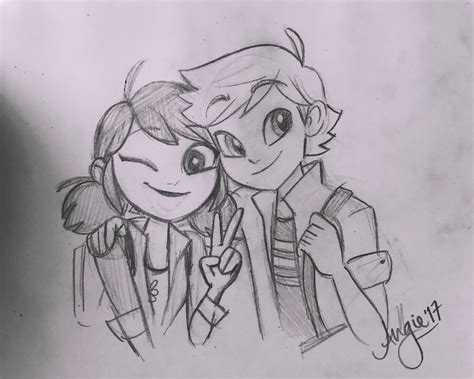 Miraculous ladybug and cat noir drawing on the beach with mermaid marinette and adrien. Imagen - Marinette and Adrien Nasca Sketch.png | Wikia ...