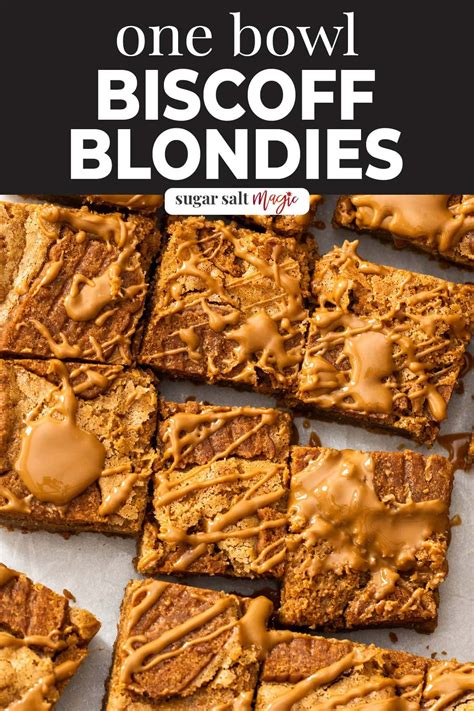 So Quick So Easy These Biscoff Blondies Are Fudgy Blondies Made In