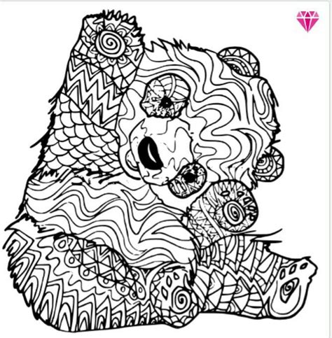 Adult Coloring Pages Panda Coloring Pages