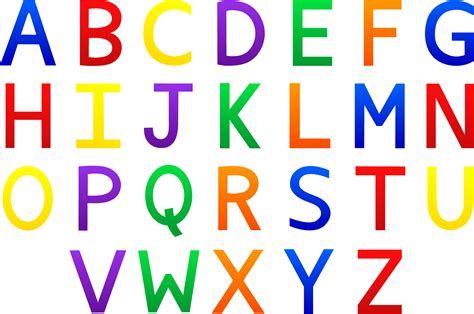 Printable Colorful Letters
