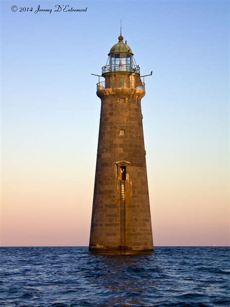 Minots Ledge Lighthouse Scituate Massachusetts Beautiful