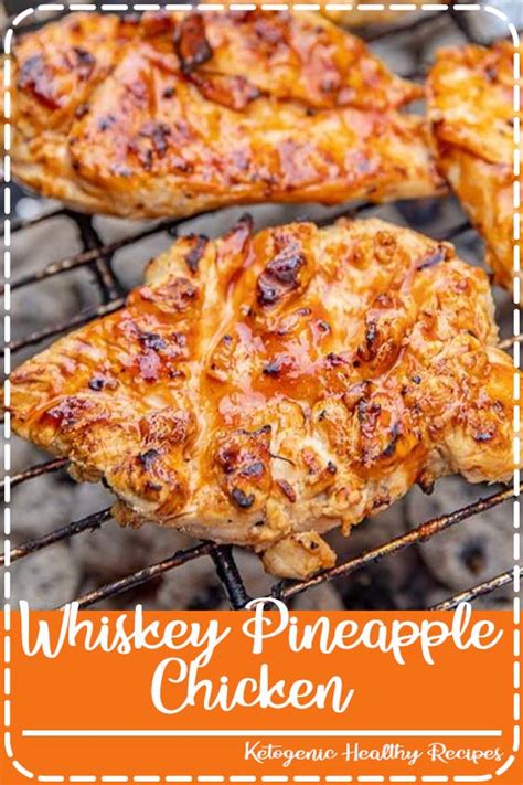 A splash of vanilla whiskey makes this classic dessert even better! Whiskey Pineapple Chicken - Kitchen Beasley
