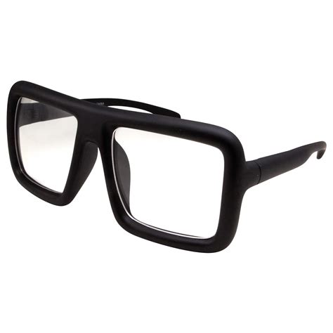 New Womens Mens Square Clear Lens Frame Eye Glasses Fashion Designer Nerd Wrap Livraison Rapide