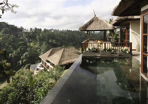 Hanging Infinity Pools In Bali At Ubud Hotel And Resort