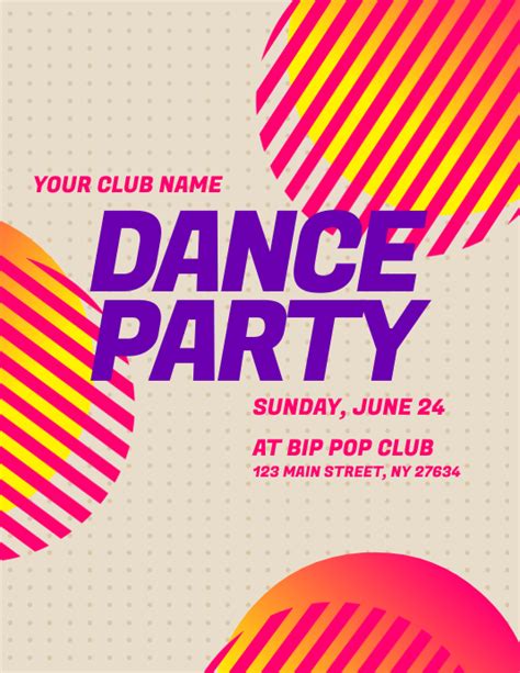 Dance Party Flyer Template Postermywall