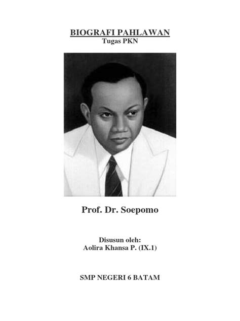 Biografi Dr Soepomo Pdf
