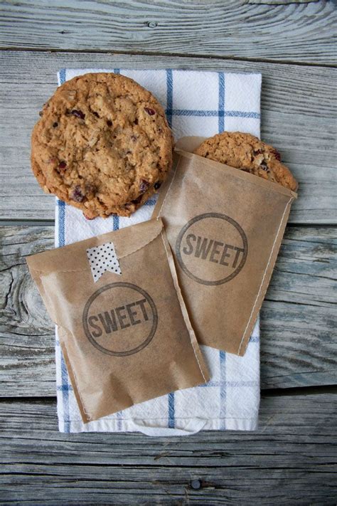 Adorable Diy Letterpress Cookie Bags Biscuits Packaging Cookie