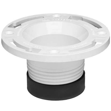 Oatey 3 In Pvc Twist N Set Open Toilet Flange 436542 The Home Depot