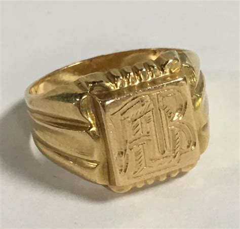 Sold Price 18k Gold Ring June 4 0119 1000 Am Edt