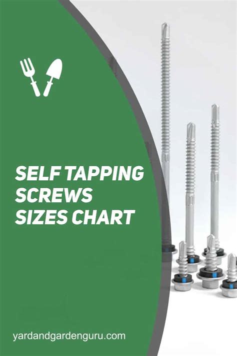 Self Tapping Screws Sizes Chart