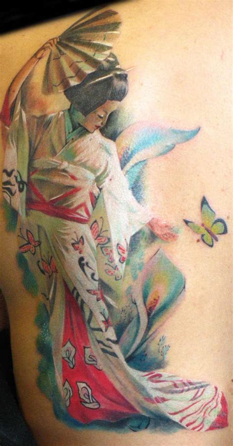 21 Amazing Geisha Tattoo Designs With Meanings Body Art Guru