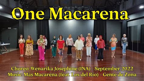 One Macarena Line Dance Wenarika Josephine Ina Youtube