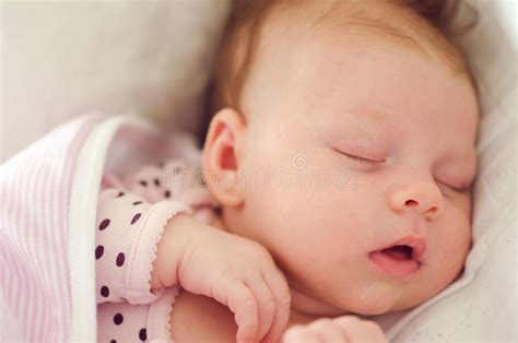 Newborn Baby Sleeping Stock Image Image Of Hair Peacefully 69315187