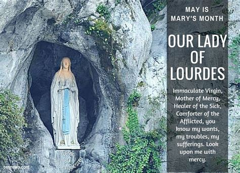 Our Lady Of Lourdes Pray For Us Our Lady Of Lourdes Lourdes