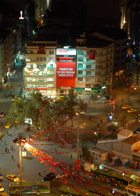 Taksim Square At Night In Istanbul Turkey Peace Correspondent Flickr