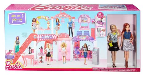 Buy Barbie Malibu Ave Shopping Mall 50 Pieces Playset W Working