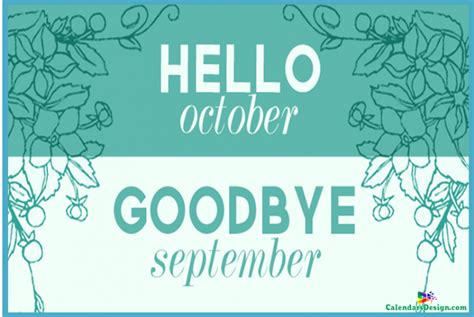 Hello October Goodbye October Month Images And Quotes