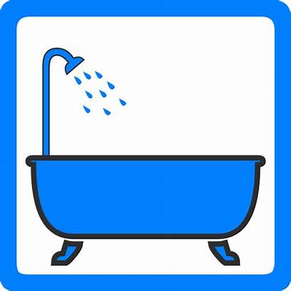 Shower Tub Bath Clipart Clip Cartoon Animated
